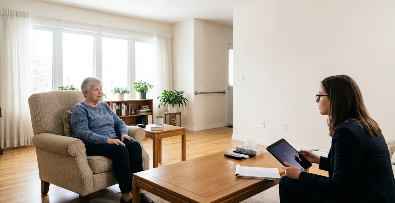 Évaluation bienveillante des besoins d'un senior à domicile par un professionnel