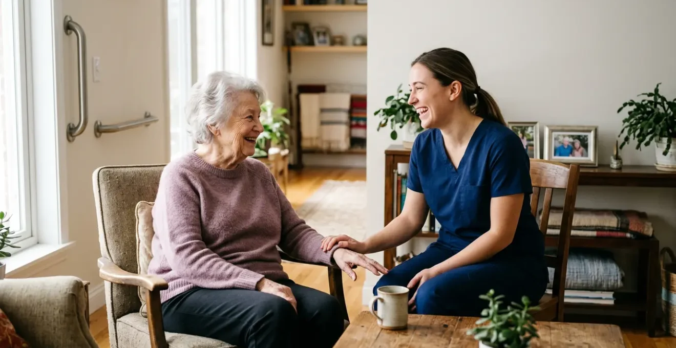 Organisation sereine du maintien à domicile d'un senior dans un intérieur sécurisé et adapté