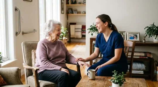 Organisation sereine du maintien à domicile d'un senior dans un intérieur sécurisé et adapté