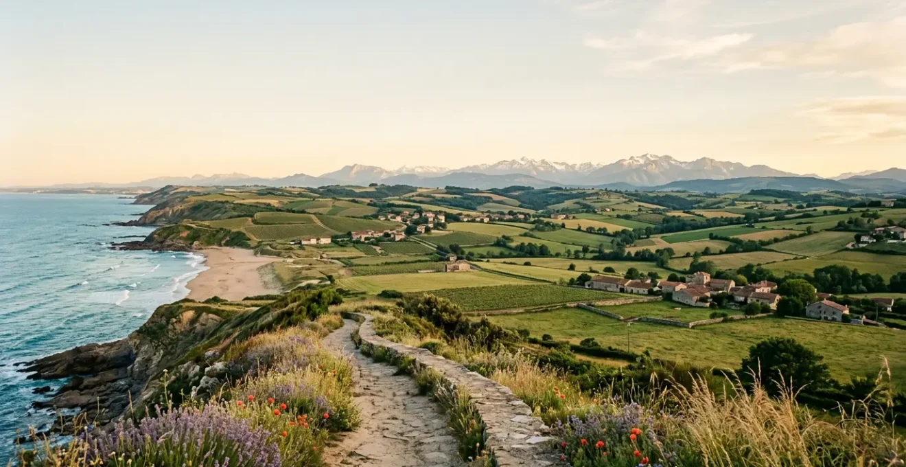 Paysage français diversifié illustrant le choix d'une région pour une retraite épanouie