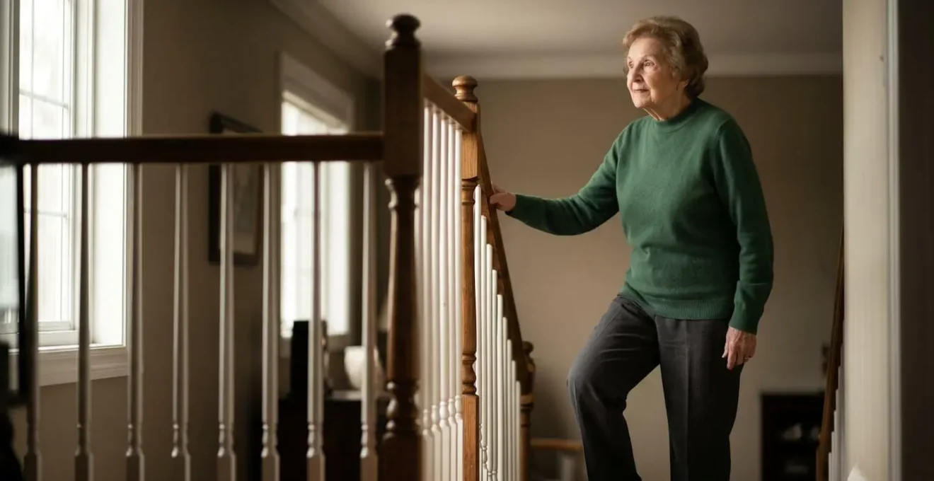 Senior en pleine forme accomplissant une tâche de mobilité fonctionnelle avec confiance et autonomie